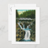 Carte Postale Vue sur Split Rock Falls et Bridge (Devant / Derrière)