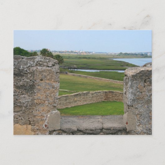 Carte Postale Vue sur St Augustine depuis le château (Devant)