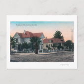 Carte Postale Vue sur une rue de résidence, Enfant à vélo (Devant)