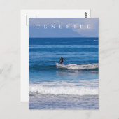 Carte postale vue surf Tenerife (Devant / Derrière)