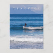 Carte postale vue surf Tenerife (Devant)