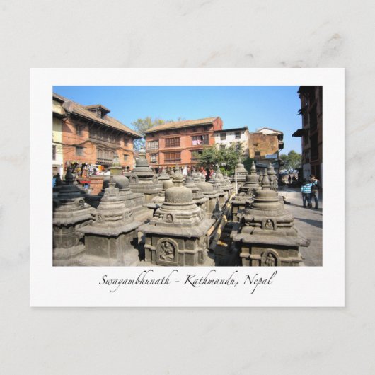 Carte Postale Vue Swayambhunath (Devant)