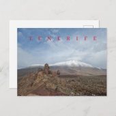 Carte postale vue Tenerife Mont Teide (Devant / Derrière)