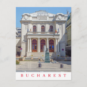 Carte postale vue théâtre Bucarest