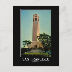 Carte Postale Vue tour Coit, San Francisco Vintage
