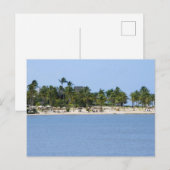 Carte postale vue tropicale (Devant / Derrière)
