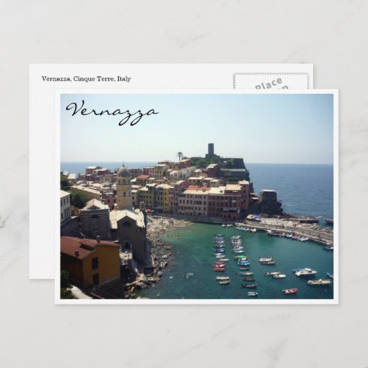 Carte Postale vue vernazza (Devant / Derrière)