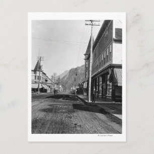 Carte Postale Vue vers le nord sur Broadway Street, Skagway
