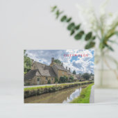Carte postale vue village Lower Slaughter (Debout devant)