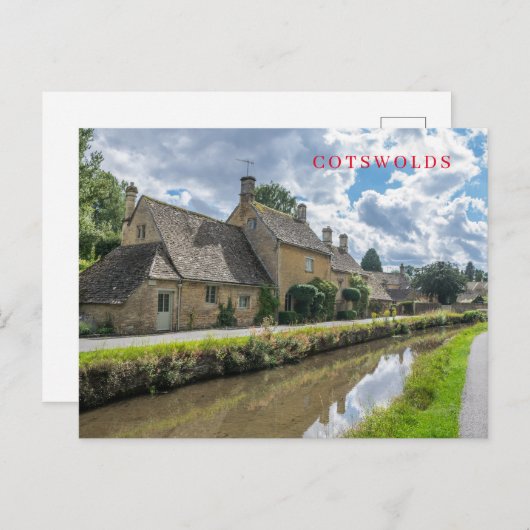 Carte postale vue village Lower Slaughter (Devant / Derrière)