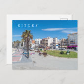 Carte postale vue ville de Sitges (Devant / Derrière)