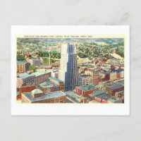 Vue vintage d'Akron, Ohio,