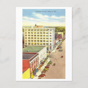 Carte Postale Vue vintage d'Athènes, Géorgie,