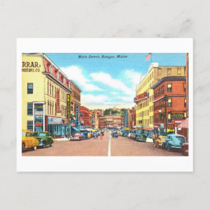 Carte Postale Vue vintage de Bangor, Maine,
