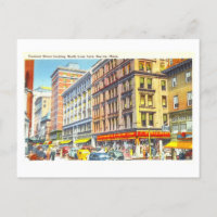 Vue vintage de Boston, Massachusetts,