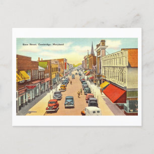 Carte Postale Vue vintage de Cambridge, Maryland,