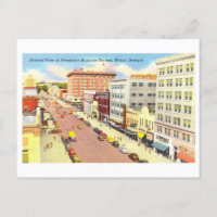 Vue vintage de Macon, Géorgie,