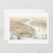 Carte Postale Vue vintage de New York (Devant / Derrière)