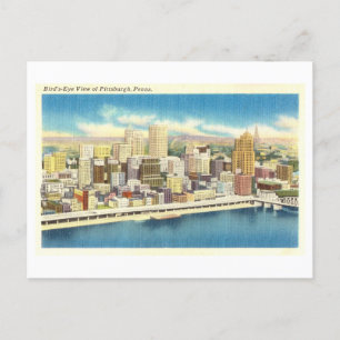 Carte Postale Vue vintage de Pittsburgh, Penn.