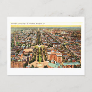 Carte Postale Vue vintage de Richmond, Virginie,