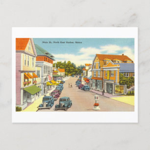 Carte Postale Vue vintage sur North East Harbour, Maine,