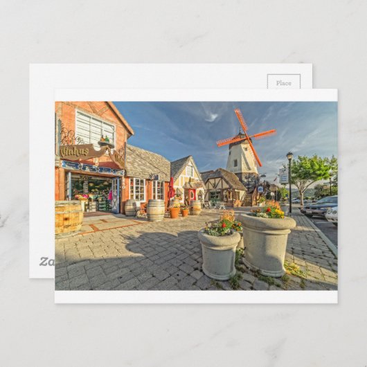 Carte Postale Vue Windmill Solvang (Devant / Derrière)