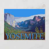 Carte Postale Vue Yosemite avec texte (Devant)
