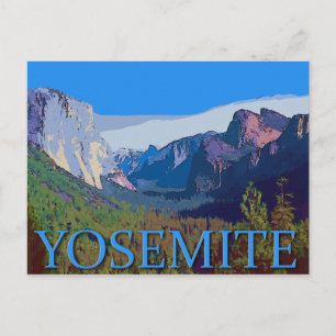 Carte Postale Vue Yosemite avec texte