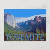 Carte Postale Vue Yosemite avec texte (Devant)