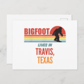 Carte Postale Vues De Bigfoot À Travis Texas (Devant / Derrière)