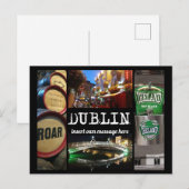 Carte Postale Vues de Dublin 2, avec message personnalisé (Devant / Derrière)