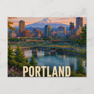 Carte Postale Vues de la ville de Portland Oregon dans le Pacifi
