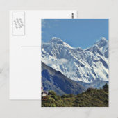 Carte Postale Vues du Népal en route pour MONT EVEREST (Devant / Derrière)