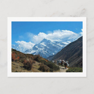Carte Postale Vues du Népal sur le chemin au MONT EVEREST