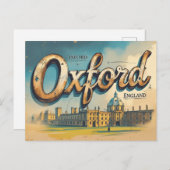 Carte Postale Vues intimes d'Oxford (Devant / Derrière)