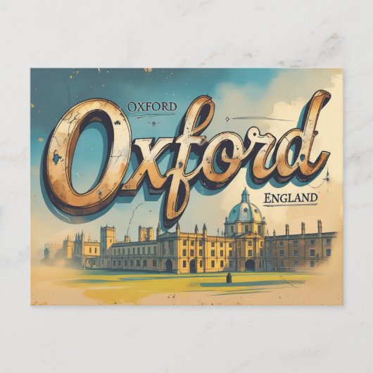Carte Postale Vues intimes d'Oxford (Devant)