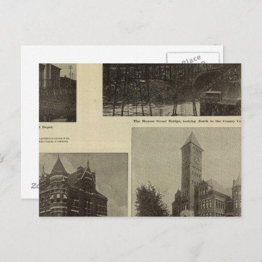 Carte Postale Vues, la prospérité de Spokane (Devant / Derrière)