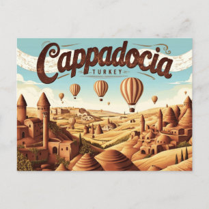 Carte Postale Vues rétro de Cappadoce