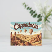 Carte Postale Vues rétro de Cappadoce (Debout devant)