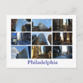 Carte Postale Vues sur Philadephia (Devant)