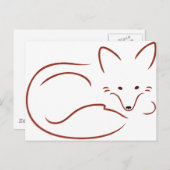 Carte Postale Vulpes Vulpes (Devant / Derrière)