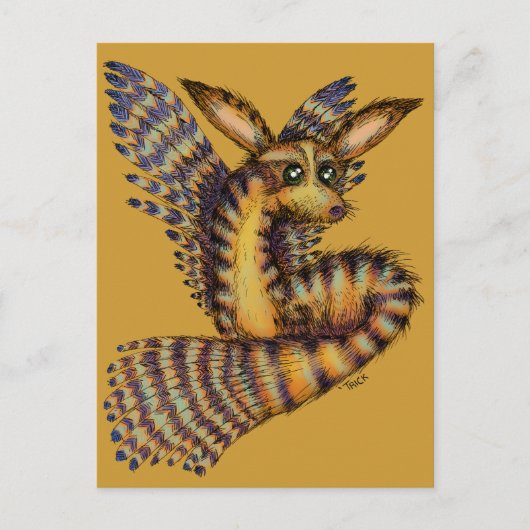 Carte Postale Vulpix du désert volant (Devant)