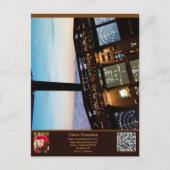 Carte Postale Vykort — Connect, Airplane (Devant)