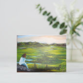 Carte Postale vykort med tryckt (Debout devant)