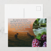 Carte Postale Vykort - Psalm 23 (Devant / Derrière)