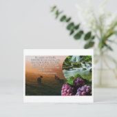 Carte Postale Vykort - Psaume 23 : 1-2 (Debout devant)