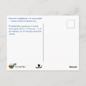 Carte Postale Vykort — Runskrift (Dos)