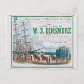 Carte Postale W B Dinsmore Clipper voilier (Devant)