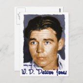 Carte Postale W, D. "Deacon" Jones (Devant / Derrière)