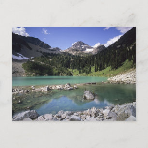 Carte Postale WA, Forêt nationale d'Okanogan, Lewis Lake et Blac